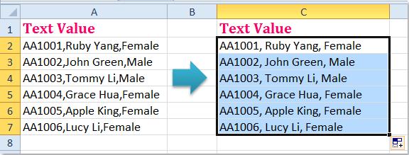 Hướng dẫn tạo khoảng cách sau dấu phẩy trong Excel